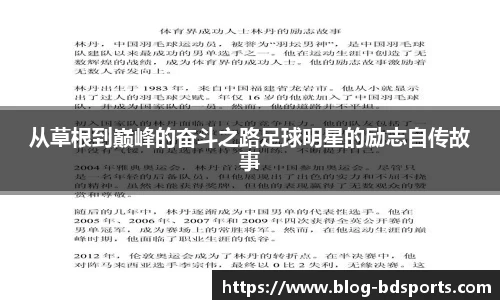 从草根到巅峰的奋斗之路足球明星的励志自传故事