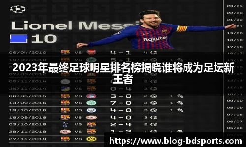 2023年最终足球明星排名榜揭晓谁将成为足坛新王者